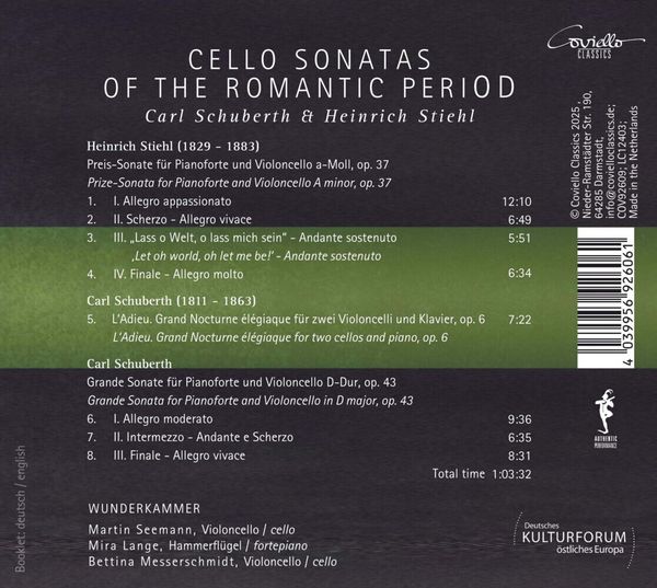 Produktbild: Cello Sonatas of the Romantic Period,1 Audio-CD