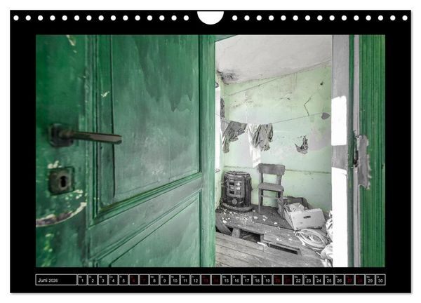 Produktbild: Lost Places - Farbenspiele (Wandkalender 2026 DIN A4 quer), CALVENDO Monatskalender