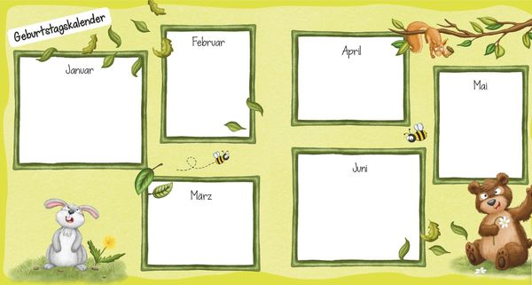 Mein Zauberpapier Kindergarten Freundebuch Wilde Waldtiere