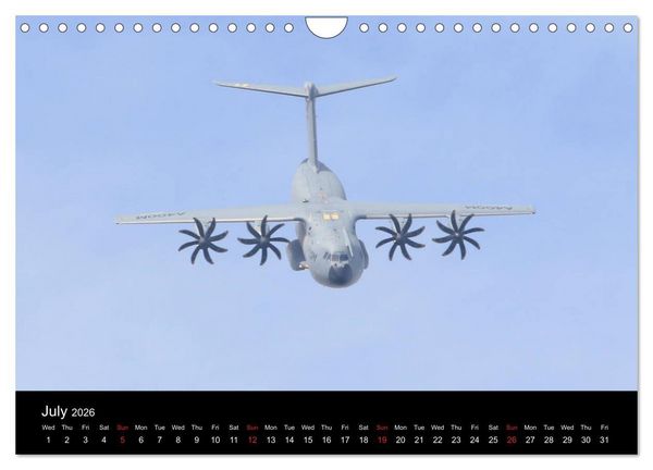 Produktbild: Airbus A400M Atlas (Wall Calendar 2026 DIN A4 landscape), CALVENDO 12 Month Wall Calendar