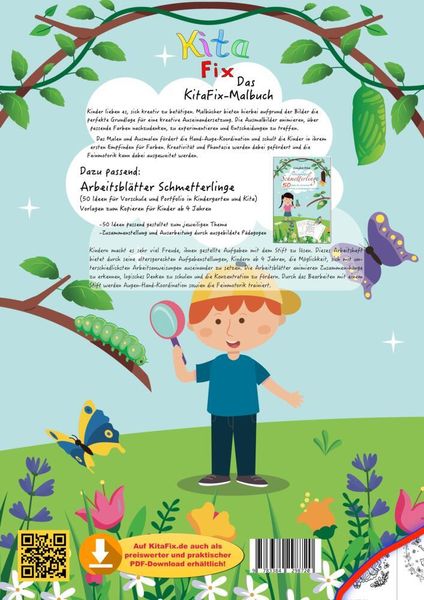 Produktbild: KitaFix Malbuch Schmetterlinge