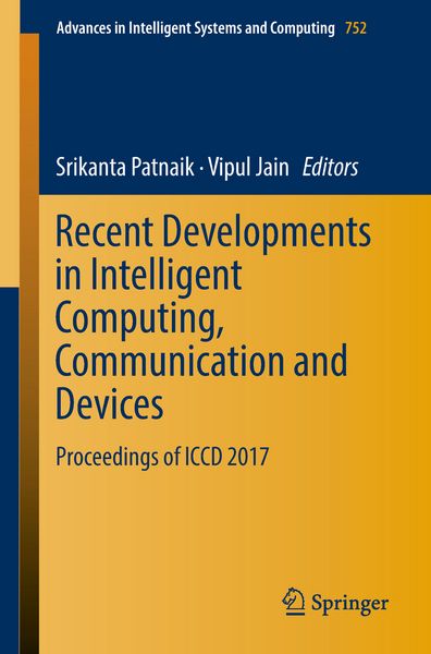 Produktbild: Recent Developments in Intelligent Computing, Communication and Devices