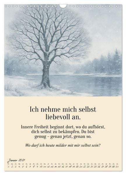 Produktbild: 12 Schl&uuml;ssel zur inneren Freiheit - Ein Jahr f&uuml;r dein inneres Zuhause &ndash; liebevoll, mutig, echt. (Wandkalender 2027 DIN A3 hoch), CALVENDO Monatskalender