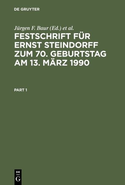 Produktbild: Festschrift f&uuml;r Ernst Steindorff zum 70. Geburtstag am 13. M&auml;rz 1990
