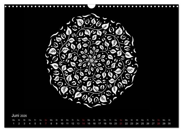 Produktbild: Entspannung und Ruhe durch Mandalas (Wandkalender 2026 DIN A3 quer), CALVENDO Monatskalender