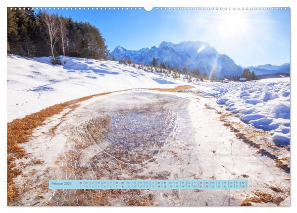 Produktbild: Mittenwald rundherum ein Wintertraum (hochwertiger Premium Wandkalender 2026 DIN A2 quer), Kunstdruck in Hochglanz