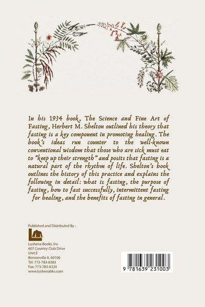 Produktbild: The Science and Fine Art of Fasting Paperback