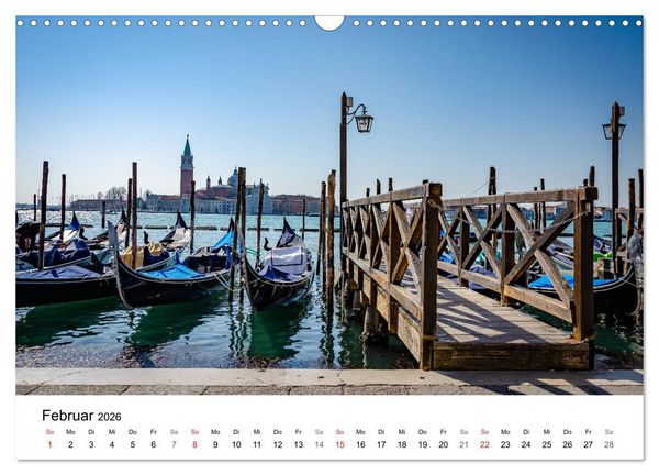 Produktbild: Venedig - Die sch&ouml;nsten Orte (Wandkalender 2026 DIN A3 quer), CALVENDO Monatskalender