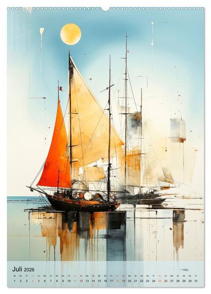 Produktbild: Segeln - Leinen los zum Segelt&ouml;rn (hochwertiger Premium Wandkalender 2026 DIN A2 hoch), Kunstdruck in Hochglanz
