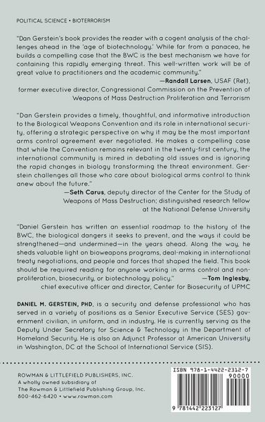 Produktbild: National Security and Arms Control in the Age of Biotechnology