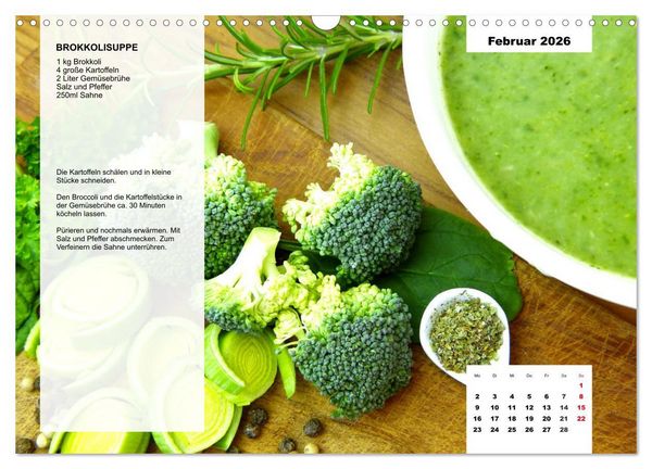 Produktbild: Aus der Suppenk&uuml;che. K&uuml;chenkalender mit tollen Rezepten (Wandkalender 2026 DIN A3 quer), CALVENDO Monatskalender
