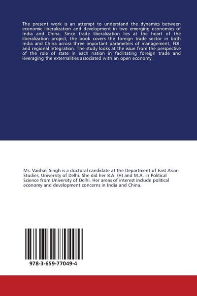 Produktbild: A Comparative Study of Foreign Trade Reforms in India and China