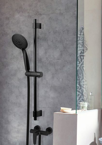 Produktbild: Brauseset Mod. Young Schwarz, L&auml;nge Stange: 66 cm