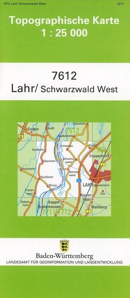 Lahr West, Karte von , LVA Baden-Württemberg, 978-3-86398-154-9