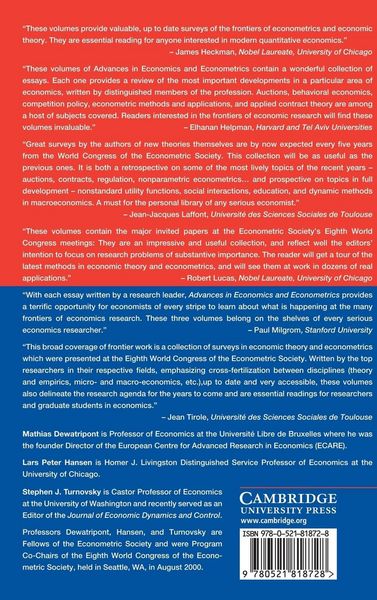 Produktbild: Advances in Economics and Econometrics