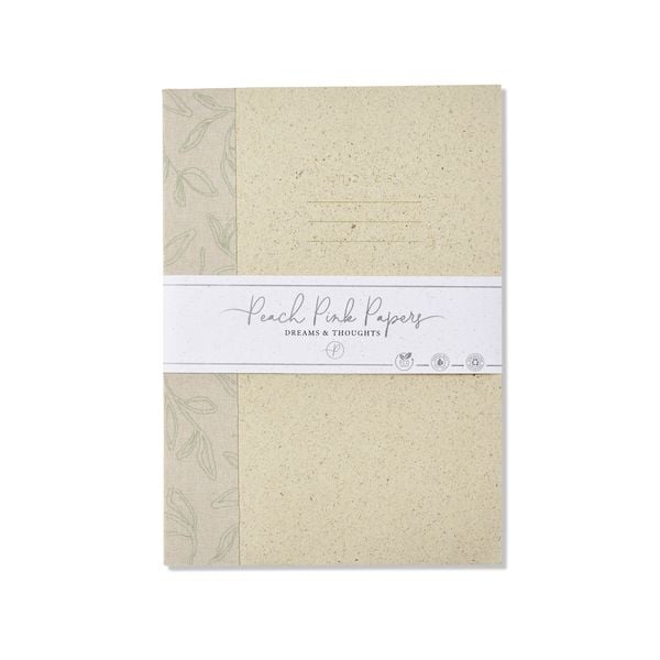 Produktbild: Recycled Paper Notizbuch, Gras, 14x20cm, 48 Seiten, liniert