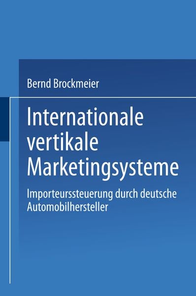 Produktbild: Internationale vertikale Marketingsysteme