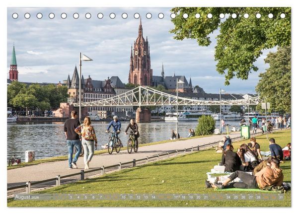 Produktbild: Frankfurt Mainhattan (Tischkalender 2026 DIN A5 quer), CALVENDO Monatskalender