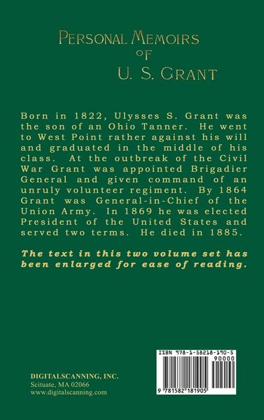 Produktbild: Personal Memoirs of U. S. Grant Volume 2/2