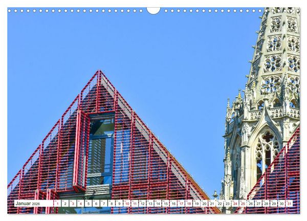 Produktbild: Ulm Gestern und Heute (Wandkalender 2026 DIN A3 quer), CALVENDO Monatskalender