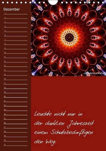 Produktbild: Mandala - Spiegel der Seele / immerw&auml;hrender Geburtstagskalender (Wandkalender immerw&auml;hrend DIN A4 hoch)