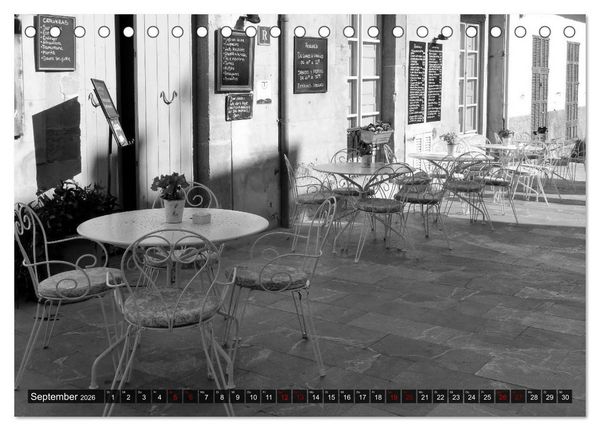 Produktbild: Mallorca monochrom (Tischkalender 2026 DIN A5 quer), CALVENDO Monatskalender