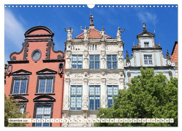Produktbild: GDANSK - Ville portuaire de r&ecirc;ve en Pologne (Calendrier mural 2026 DIN A3 vertical), CALVENDO calendrier mensuel
