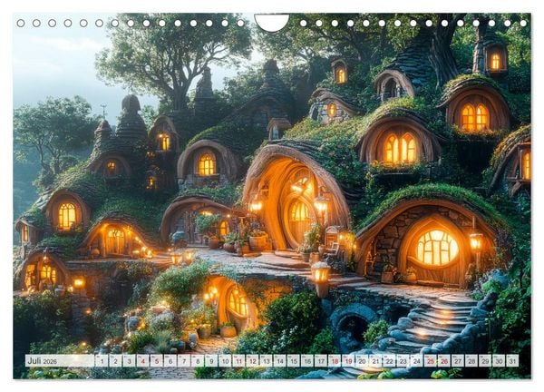 Produktbild: FABELWESEN M&auml;rchenhafte Tr&auml;ume (Wandkalender 2026 DIN A4 quer), CALVENDO Monatskalender