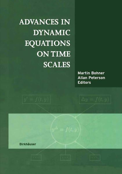 Produktbild: Advances in Dynamic Equations on Time Scales