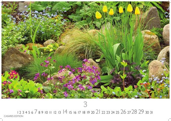 Produktbild: Gartenparadiese Kalender 2027 &ndash; Der Kalender f&uuml;r alle, die G&auml;rten lieben - Wandkalender | Gartenkalender | Fotokalender Naturkalender 50x35cm