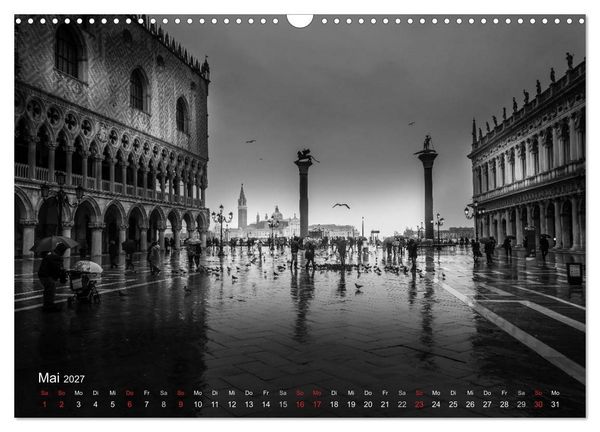Produktbild: Venedig - Licht und Schatten (Wandkalender 2027 DIN A3 quer), CALVENDO Monatskalender