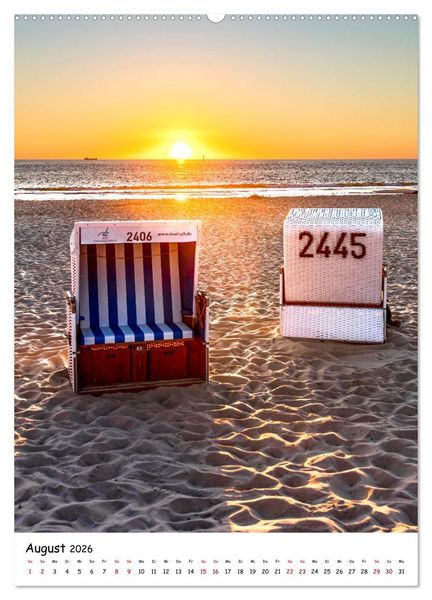 Produktbild: Bezauberndes Sylt (Wandkalender 2026 DIN A2 hoch), CALVENDO Monatskalender