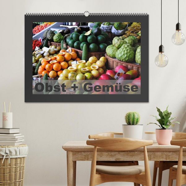Produktbild: Obst + Gem&uuml;se (Wandkalender 2026 DIN A2 quer), CALVENDO Monatskalender