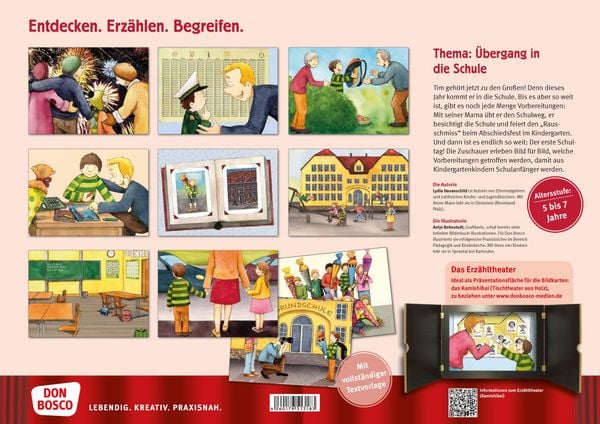 Produktbild: Die Schule ist ein gro&szlig;es Haus. Kamishibai Bildkartenset f&uuml;r Vorschule, Anfangsunterricht und Schuleingangsphase.