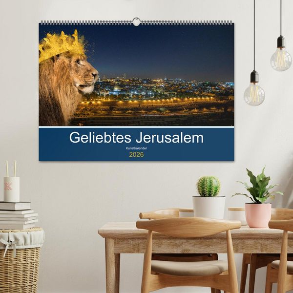 Produktbild: Geliebtes Jerusalem (Wandkalender 2026 DIN A2 quer), CALVENDO Monatskalender