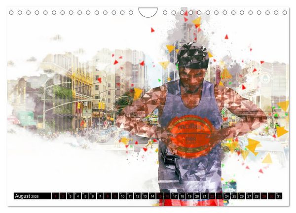 Produktbild: Basketball Art (Wandkalender 2026 DIN A4 quer), CALVENDO Monatskalender