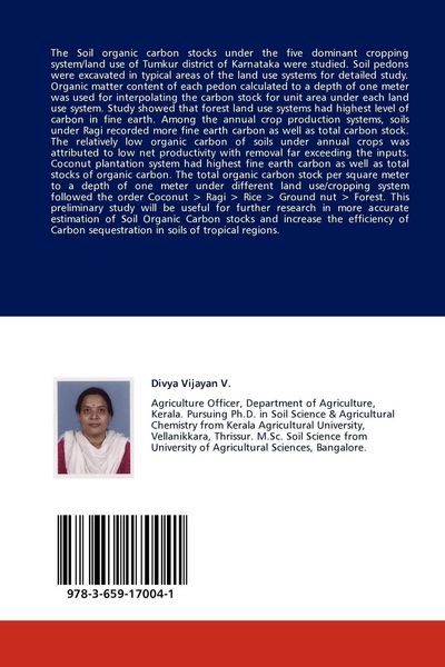 Produktbild: Soil Organic Carbon Sequestration under Different Land Use Systems