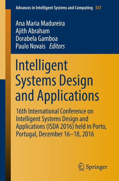 Produktbild: Intelligent Systems Design and Applications