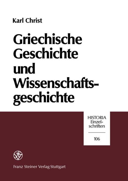 Produktbild: Griechische Geschichte und Wissenschaftsgeschichte