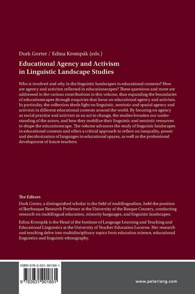 Produktbild: Educational Agency and Activism in Linguistic Landscape Studies