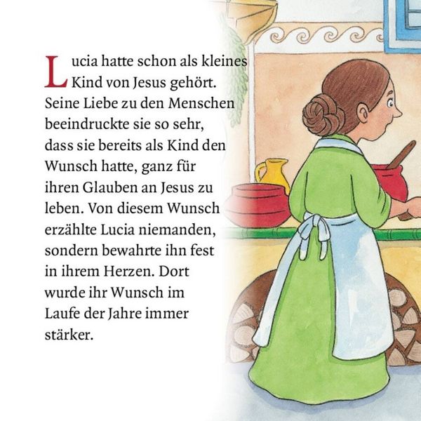 Produktbild: Die heilige Lucia und der Lichterkranz. Mini-Bilderbuch