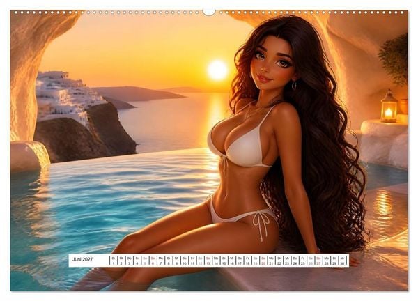 Produktbild: Valentina - Dort schlafen, wovon andere nur tr&auml;umen (hochwertiger Premium Wandkalender 2027 DIN A2 quer), Kunstdruck in Hochglanz
