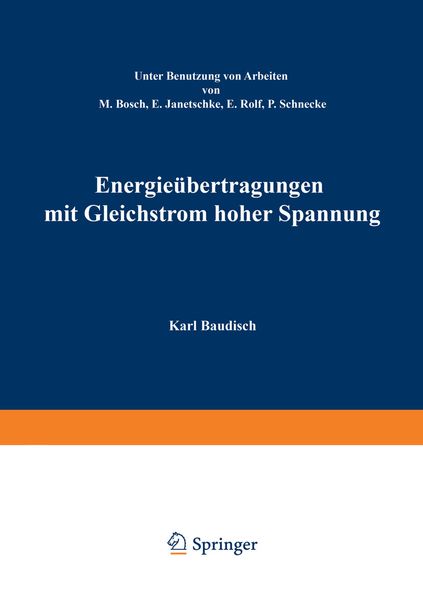 Produktbild: Energie&uuml;bertragung mit Gleichstrom hoher Spannung