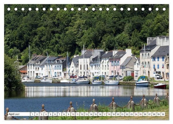 Produktbild: Hausbooturlaub Frankreich - Bretagne (Tischkalender 2027 DIN A5 quer), CALVENDO Monatskalender