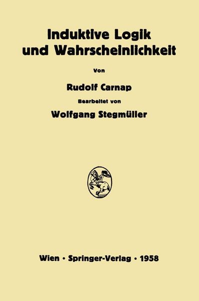 Produktbild: Induktive Logik und Wahrscheinlichkeit