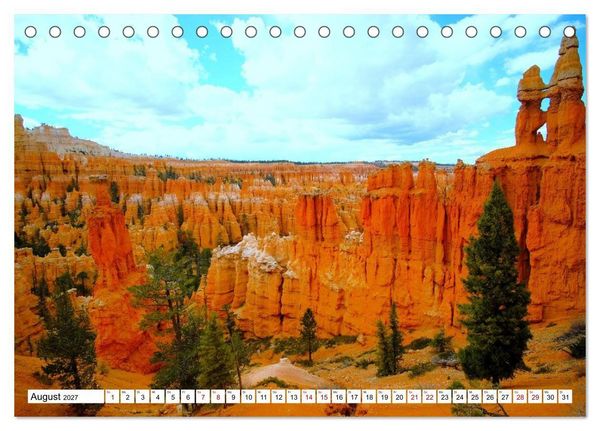Produktbild: Naturwunder und Nationalparks der amerikanischen Westk&uuml;ste (Tischkalender 2027 DIN A5 quer), CALVENDO Monatskalender