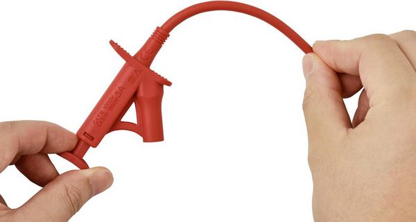 Produktbild: VOLTCRAFT MSK-120 rot Sicherheits-Klemmpr&uuml;fspitze CAT IV 600 V, CAT III 1000V Rot