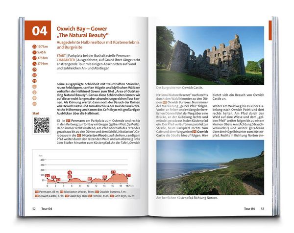 Produktbild: KOMPASS Wanderf&uuml;hrer Wales, 60 Touren mit Extra-Tourenkarte