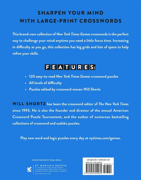 Produktbild: New York Times Games Large-Print Crosswords Volume 1