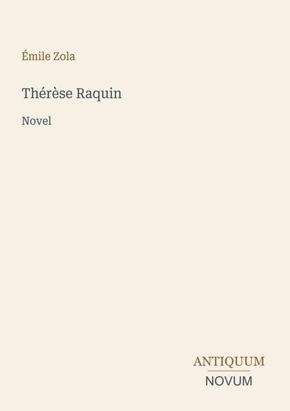 Produktbild: Th&eacute;r&egrave;se Raquin